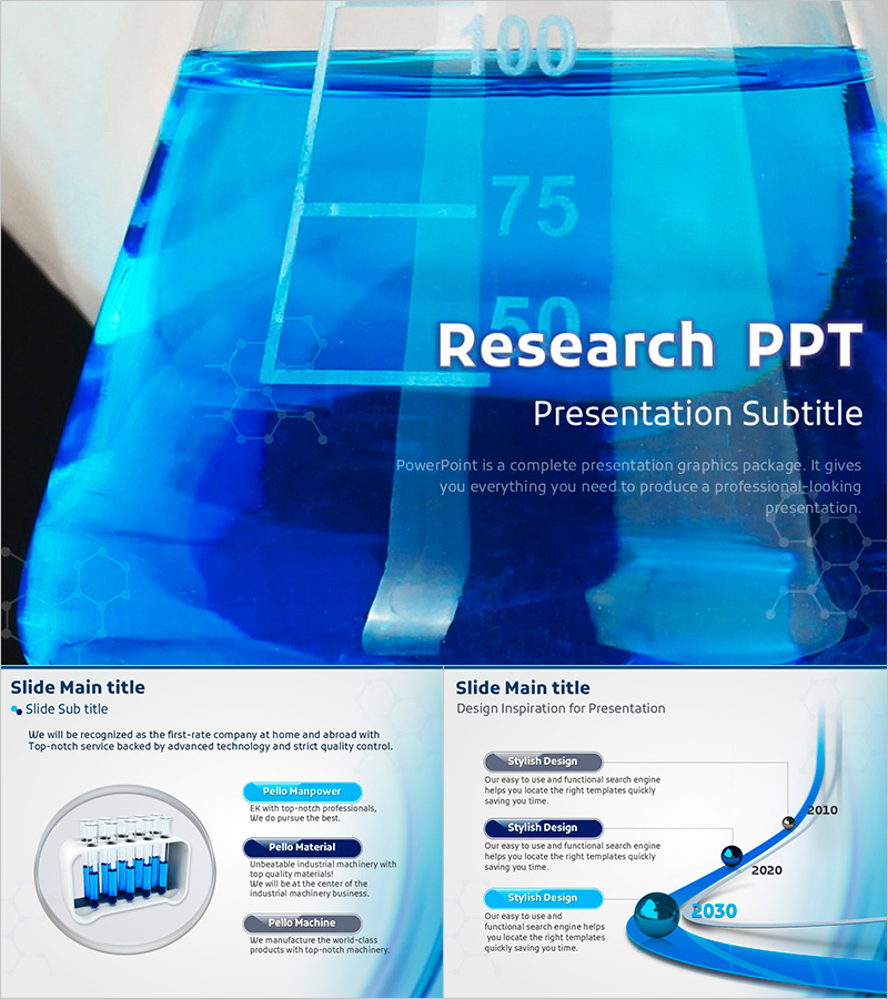 Research Presentation Template – Sleek Design for Scientific Data Analysis