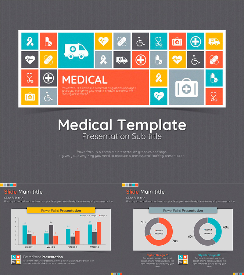 의학 프레젠테이션 템플릿 – 세련된 디자인과 효율적인 정보 전달