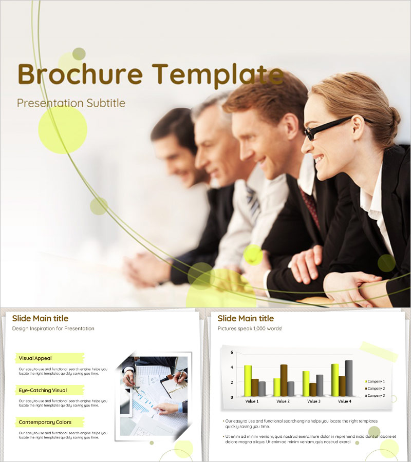 회사 브로슈어 템플릿 – 세련된 비즈니스 디자인