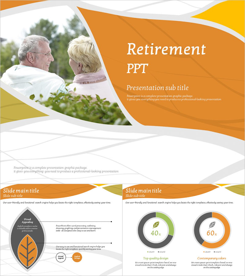 노년 피피티 템플릿 – 따뜻하고 감성적인 디자인