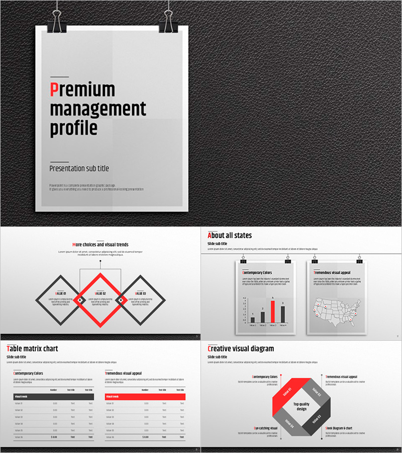 프리미엄 메니지먼트 와이드 템플릿 – 세련된 디자인과 실용적인 구성
