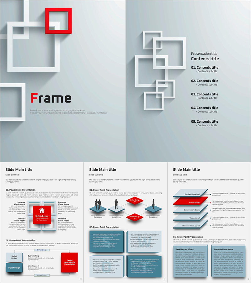 Frame Vertical PowerPoint Template – Visually Striking Design