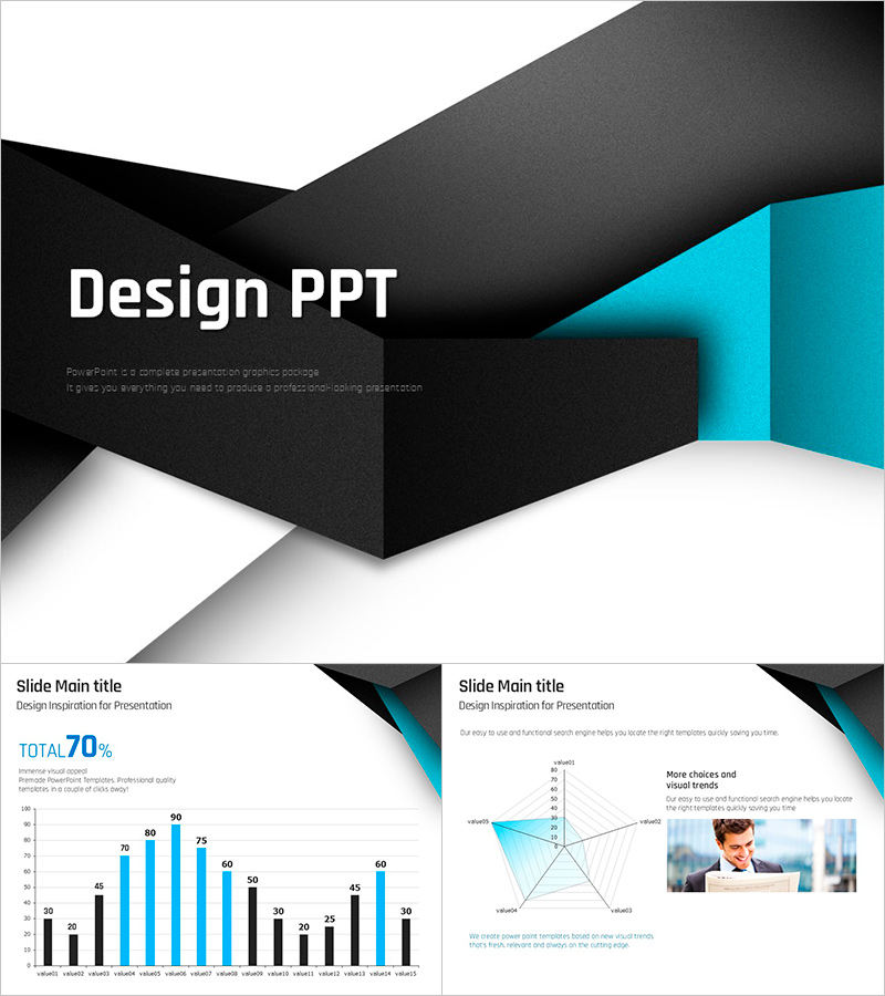 Design Presentation Template – Modern and Stylish Slide Layout