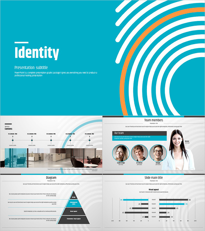 Identity Presentation Wide – Visually Striking Design