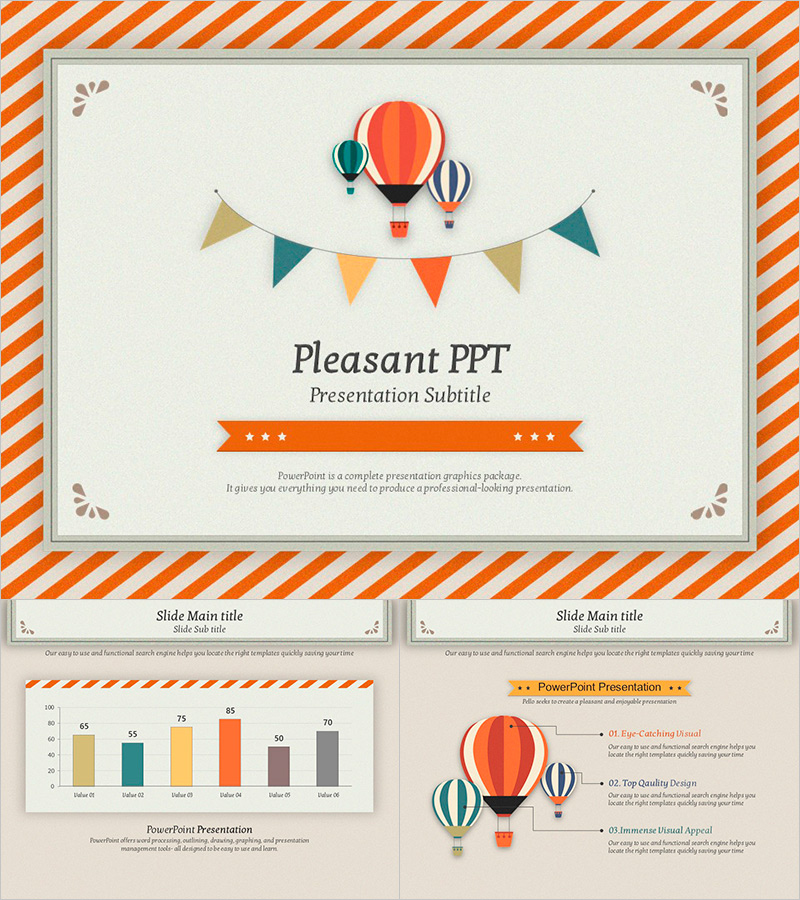 즐거운 프레젠테이션 템플릿 – 매력적이고 세련된 디자인