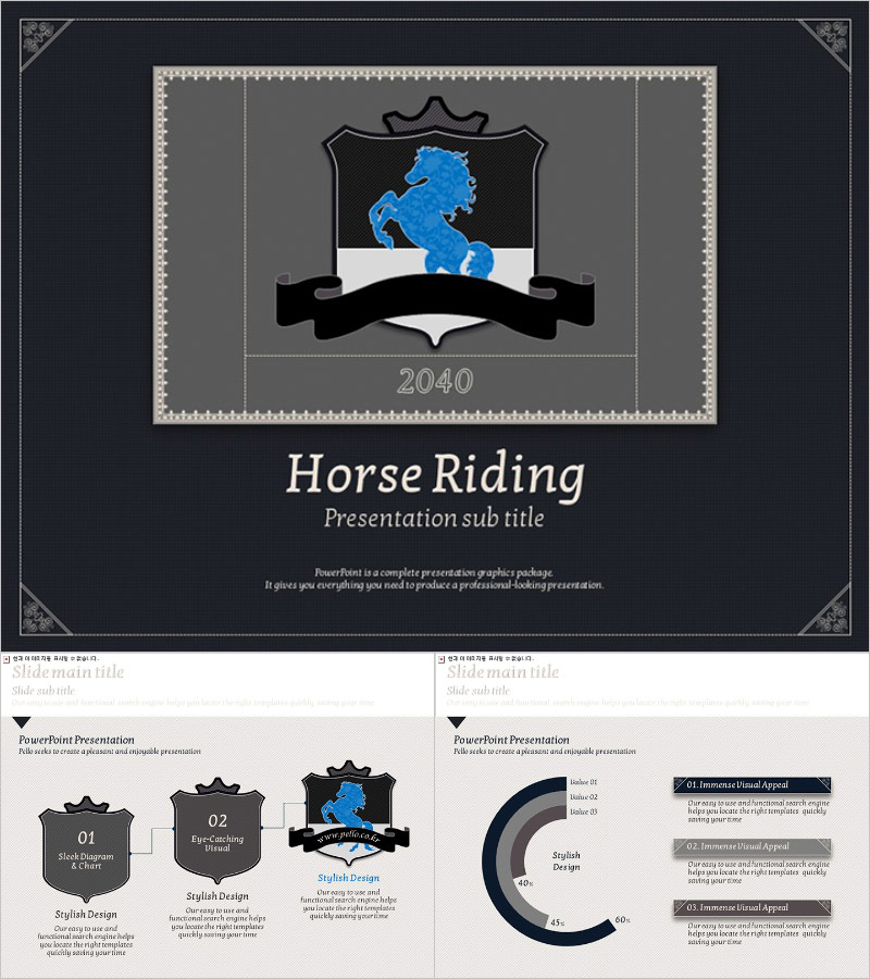 Horse Riding PowerPoint Template – Stylish and Attractive Design