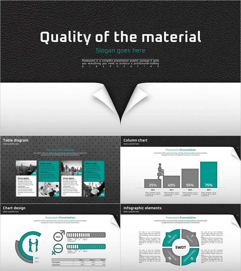 퀄리티 파워포인트 와이드 템플릿 – 세련된 디자인으로 제안서 완성