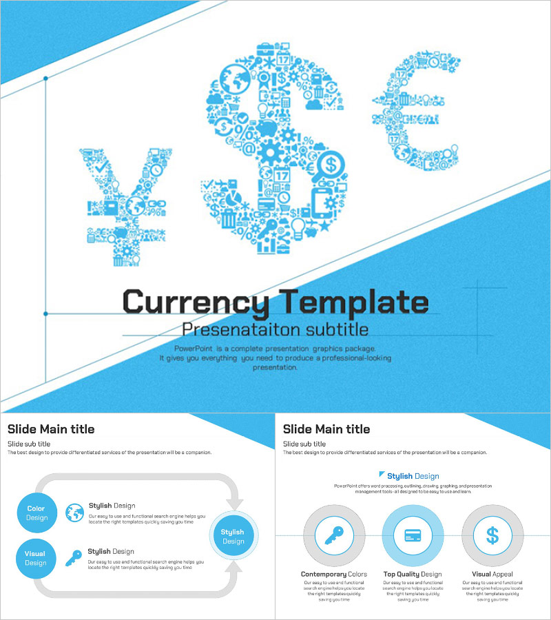 금융 달러 PPT 템플릿 – 전문적인 비즈니스 디자인