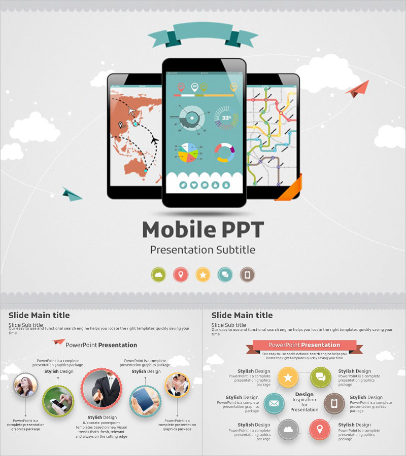 모바일 프레젠테이션 템플릿 – 스타일리시한 디자인과 활용도 극대화
