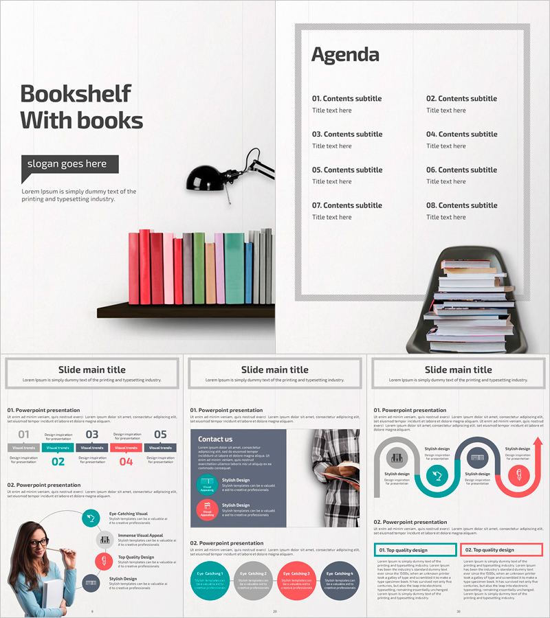 책읽는 습관 세로형 템플릿 – 교육에 최적화된 디자인