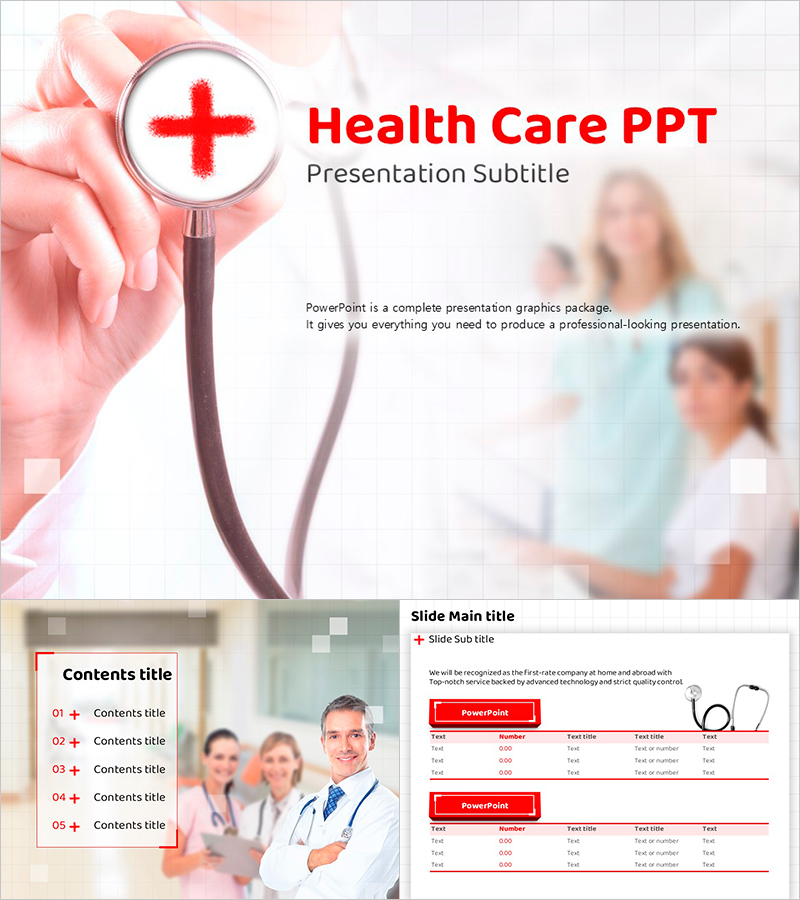 Health Care Presentation Template – Visually Striking Design