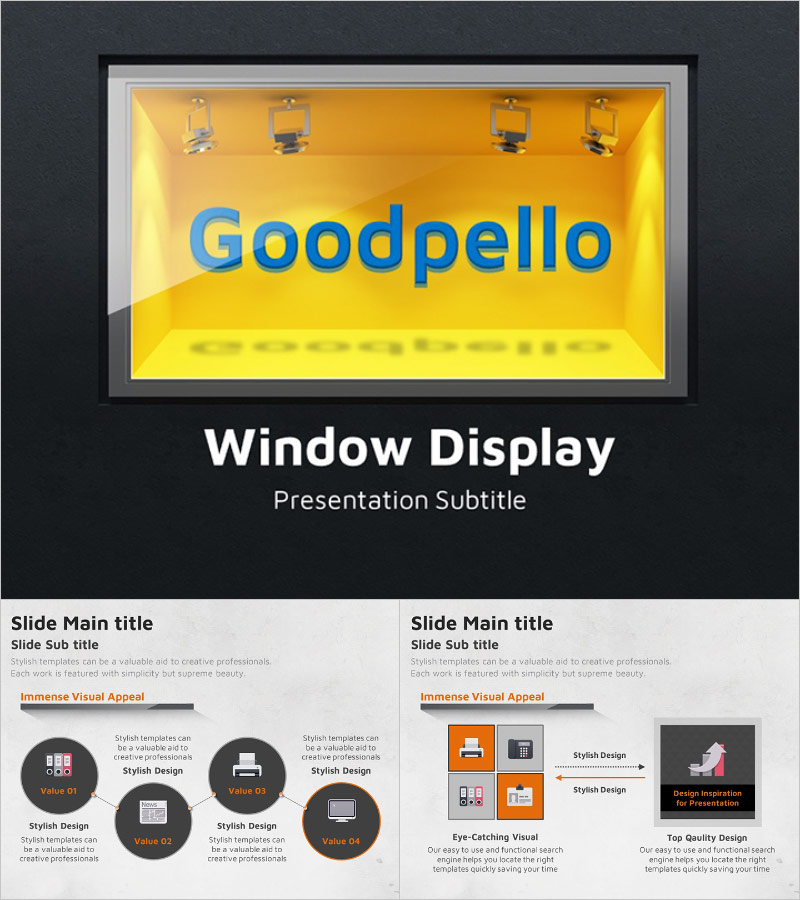 쇼윈도 피피티 템플릿 – 시선을 사로잡는 비주얼 디자인