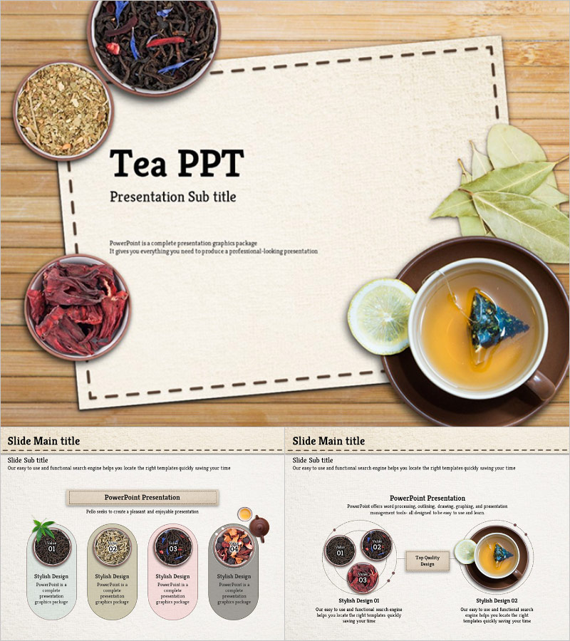전통차 PPT 템플릿 – 따뜻하고 감각적인 디자인