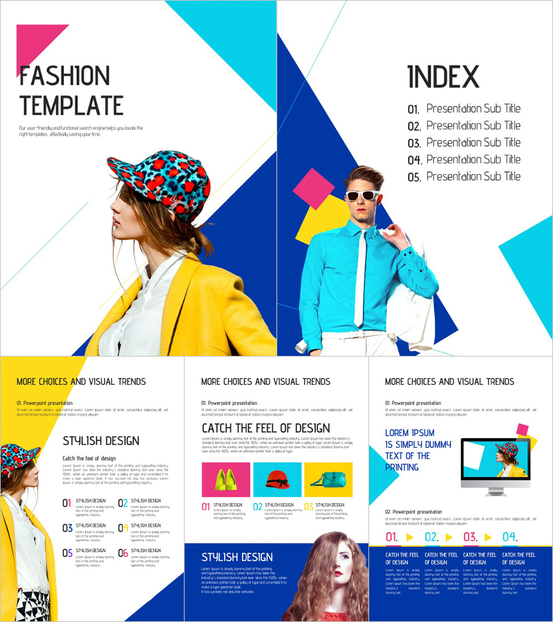 패션 테마 세로형 템플릿 – 세련되고 화려한 디자인