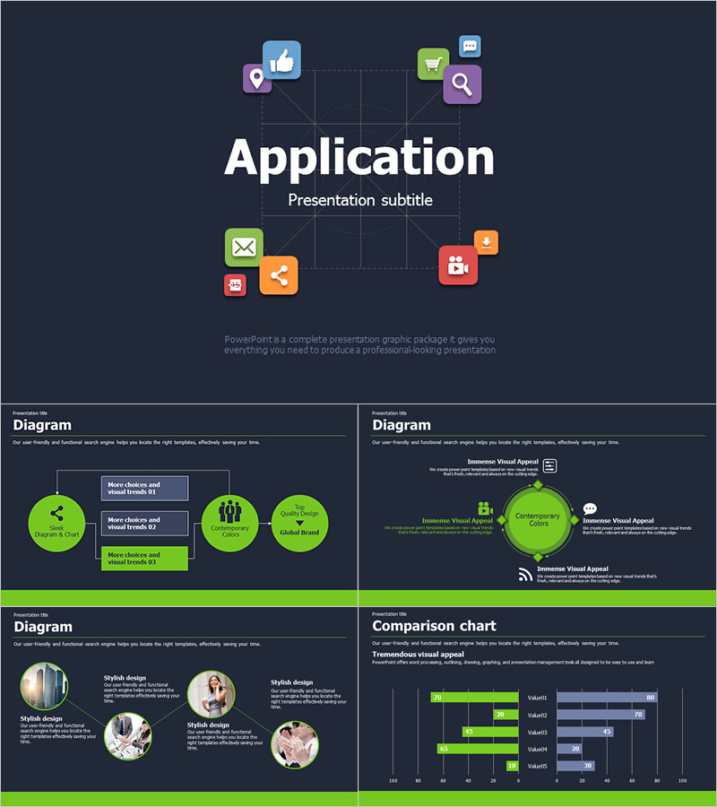 Application Presentation Template – Stylish Design and Powerful Features