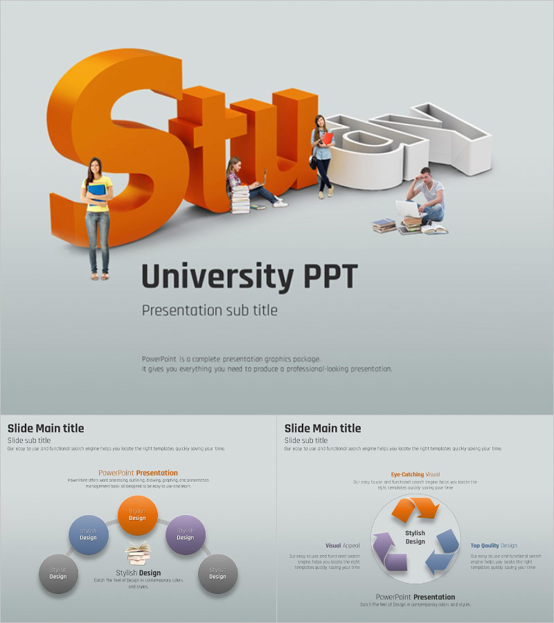 대학생 피피티 템플릿 – 창의적이고 현대적인 디자인