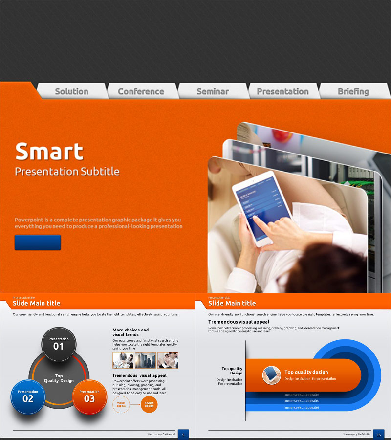 비즈니스 PPT 템플릿 – 스마트하고 세련된 디자인