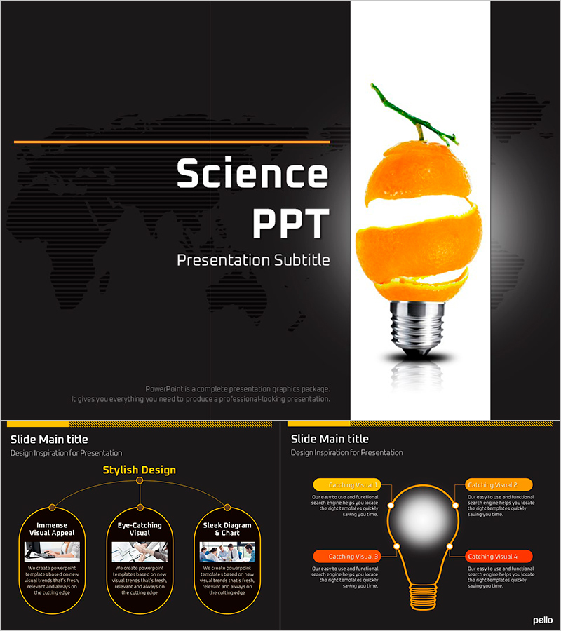 Science PPT – Clear Visual Information Delivery