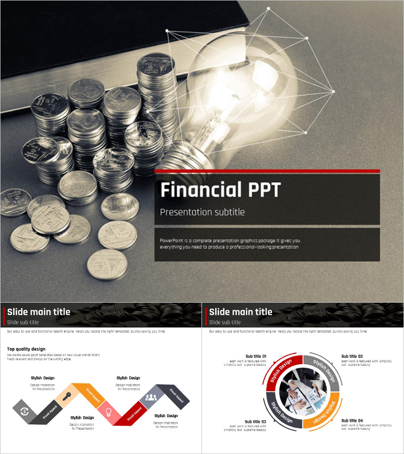 금융 경제 보고템플릿 – 현대적이고 감각적인 디자인
