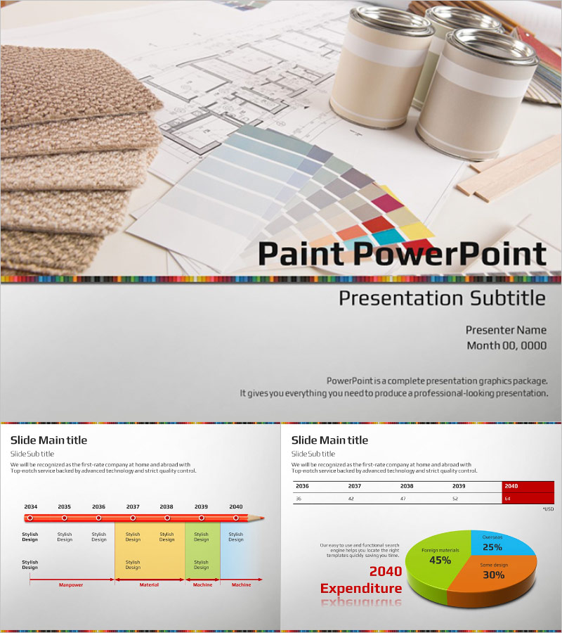 그림 재료 피피티 템플릿 – 감각적인 디자인으로 창의력을 높이다