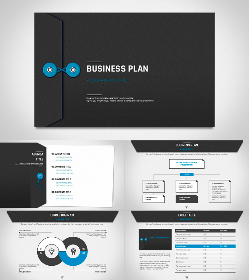 비지니스 봉투 프레젠테이션 템플릿 – 세련된 디자인으로 효과적인 소통