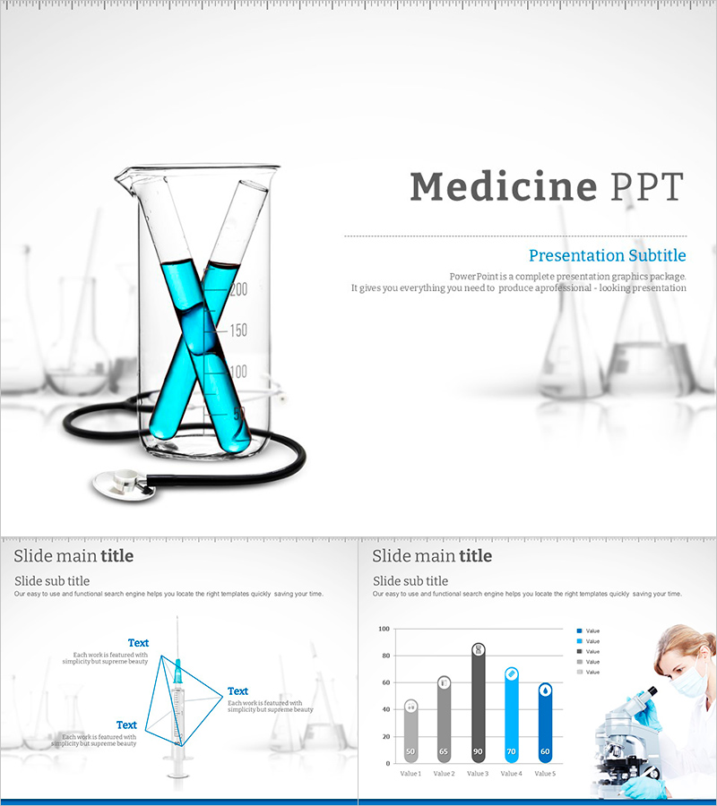 약 개발 프레젠테이션 템플릿 – 현대적이고 신뢰감 있는 디자인