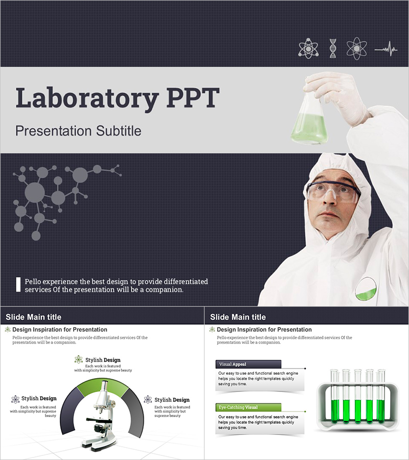 Laboratory PPT Template – Professional and Stylish Design