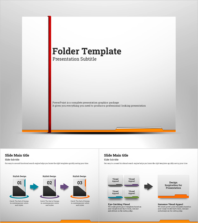 서류 모양의 프레젠테이션 템플릿 – 세련된 디자인과 효율적인 구성