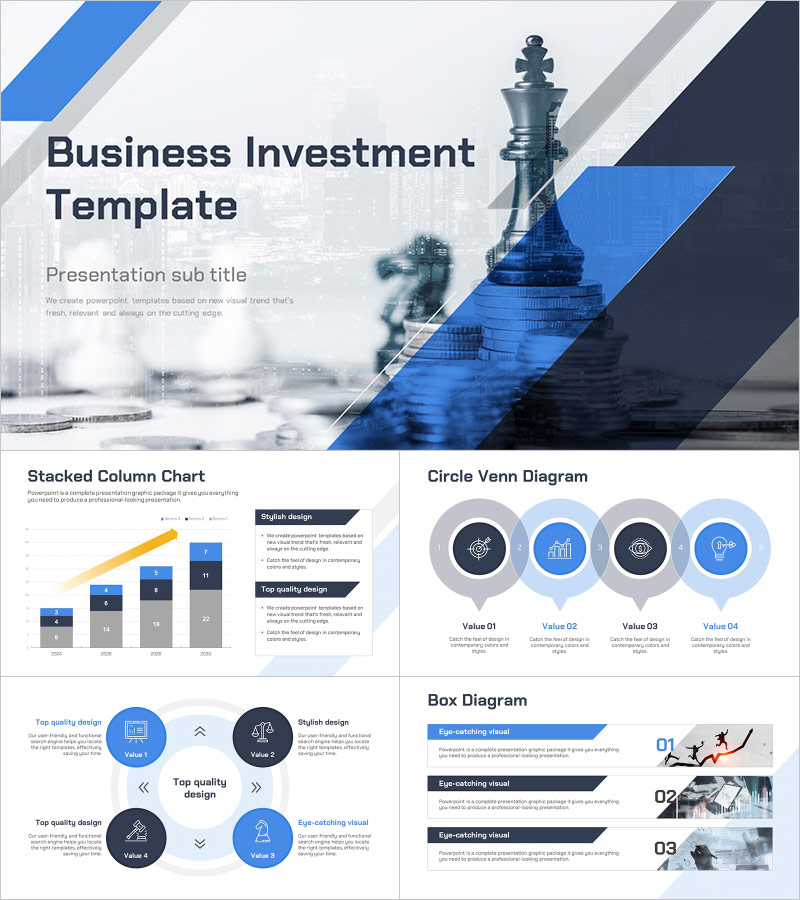 Business Investment Template - Sleek Design and Intuitive Layout
