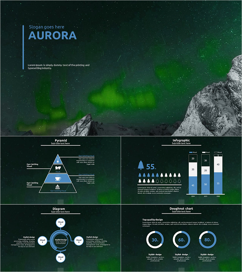 오로라 에코 와이드 프레젠테이션 – 자연의 경이로움을 담은 디자인