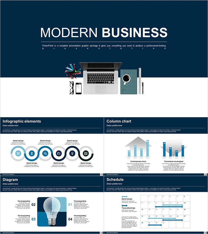 모던 비즈니스 프레젠테이션 템플릿 – 전문가를 위한 세련된 디자인