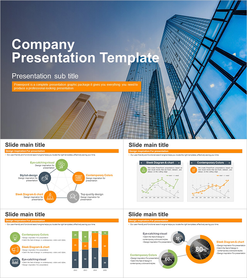 Company Presentation Wide Template – Modern and Stylish Design