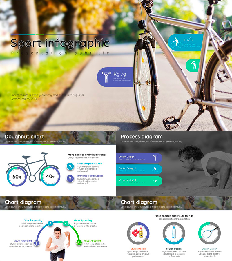 스포츠와이드 PPT 템플릿 – 활동적이고 역동적인 디자인