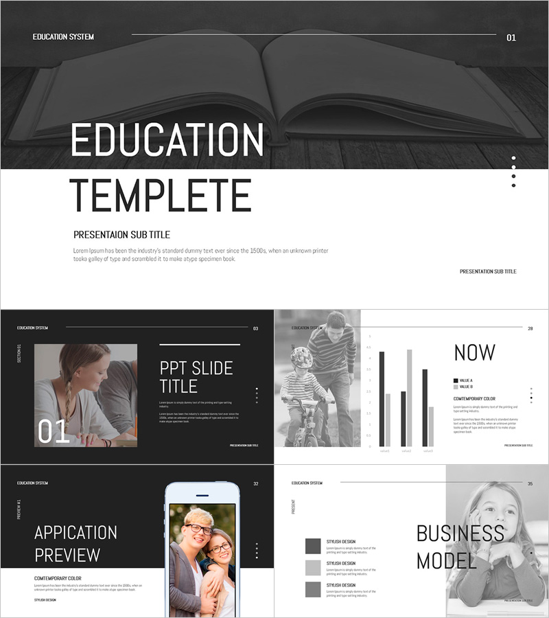 심플 교육 프레젠테이션 – 깔끔하고 실용적인 디자인