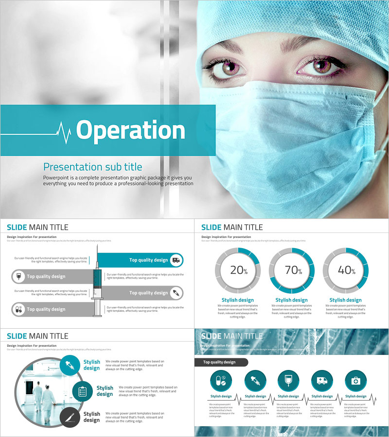 Medical Presentation Template for Surgery – Professional and Sleek Design