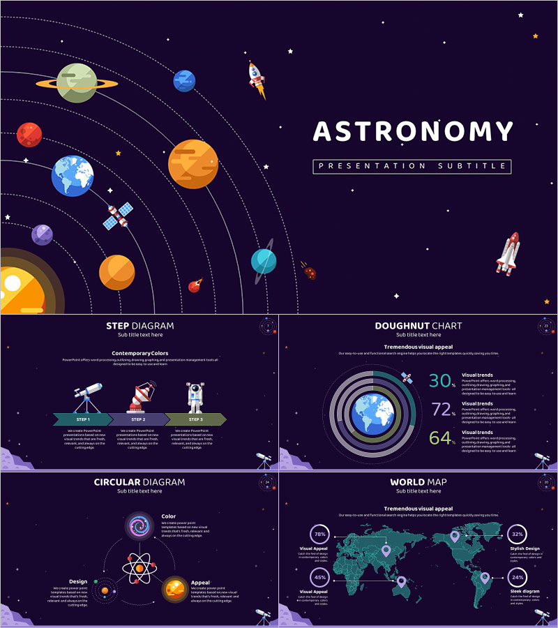 Astronomy Presentation Template – Stylish Design for Exploring the Universe