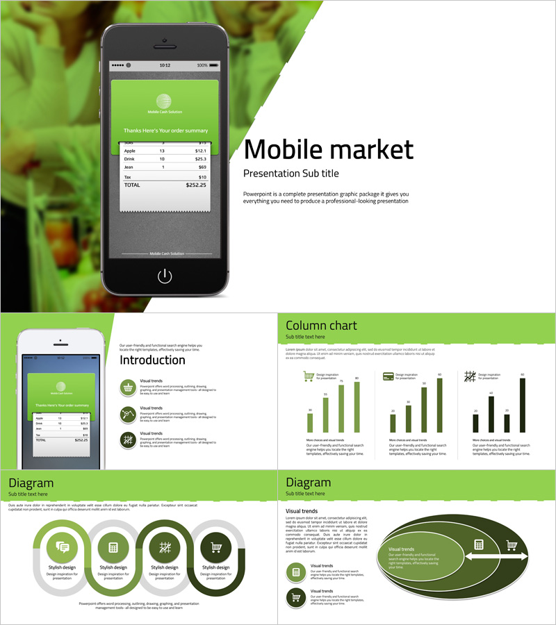 모바일 와이드 파워포인트 – 현대적이고 깔끔한 디자인