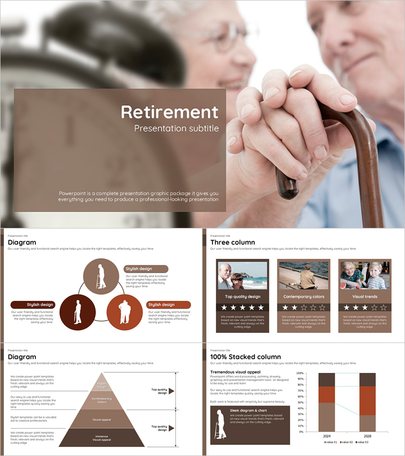 Retirement PowerPoint Template – Stylish Design and Practicality