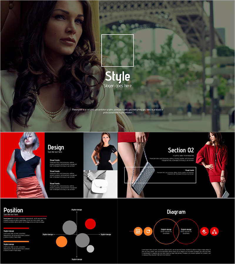 Fashion Presentation Template – Elegant and Rich Design