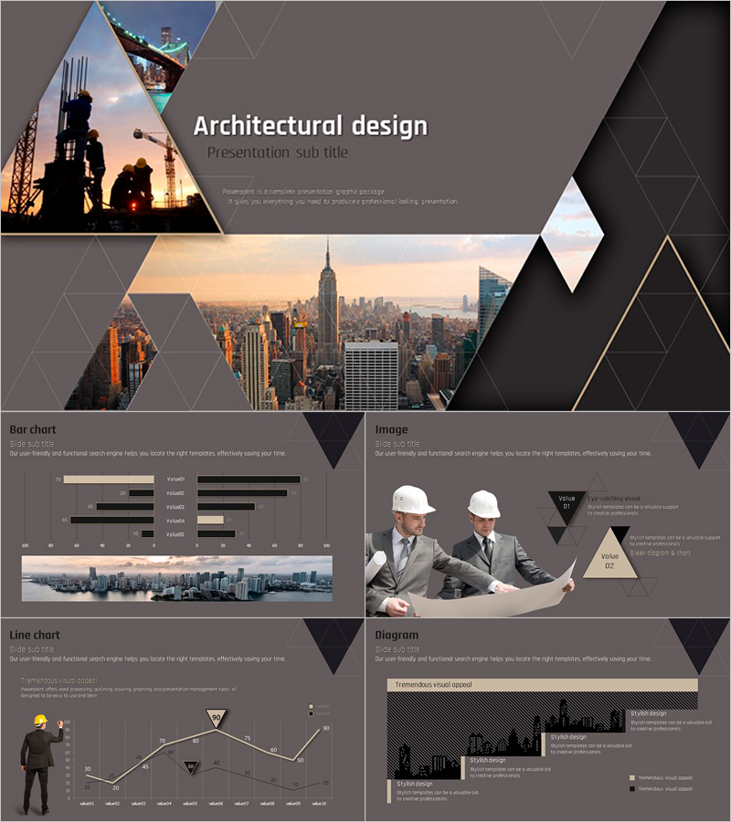 Architecture PowerPoint Template – Modern and Stylish Design