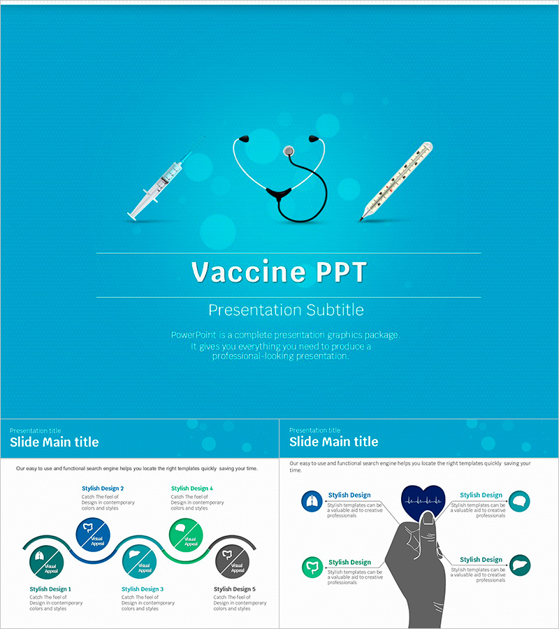 Vaccine Development Presentation Template – A Stylish and Visually Appealing Design