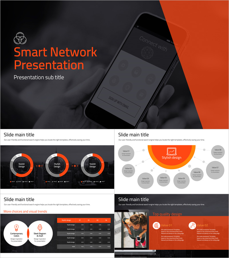 스마트 네트워크 프레젠테이션 – 세련된 디자인과 기능성
