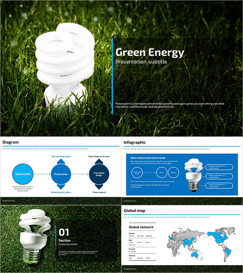 Green Energy PowerPoint Template – Eco-Friendly Design