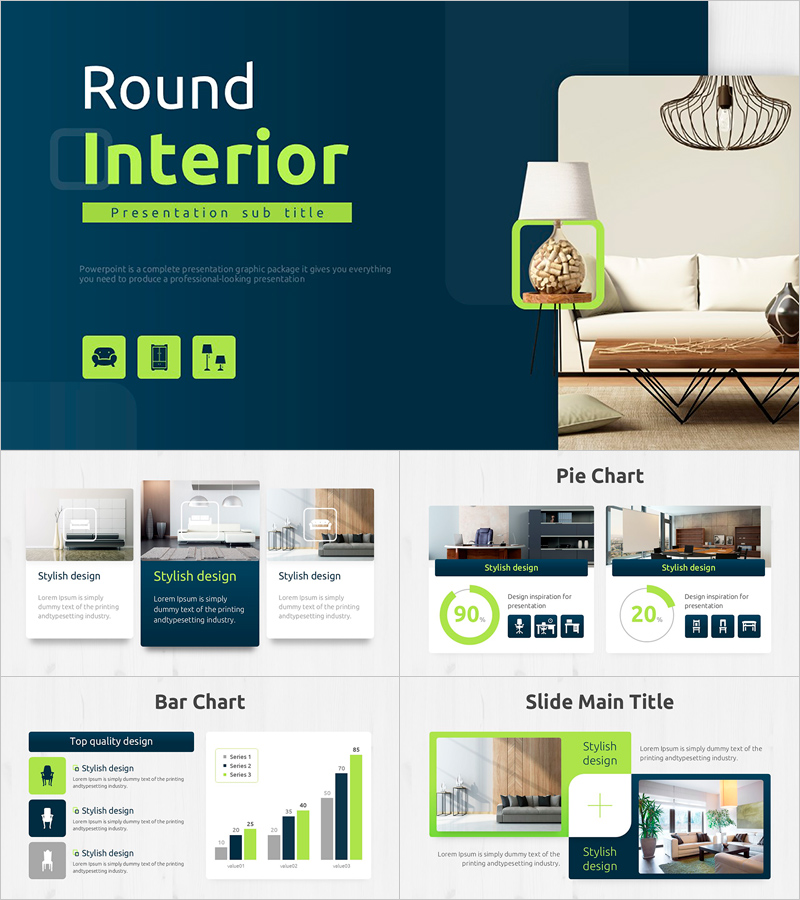 인테리어 프레젠테이션 템플릿 – 세련된 디자인으로 공간을 표현