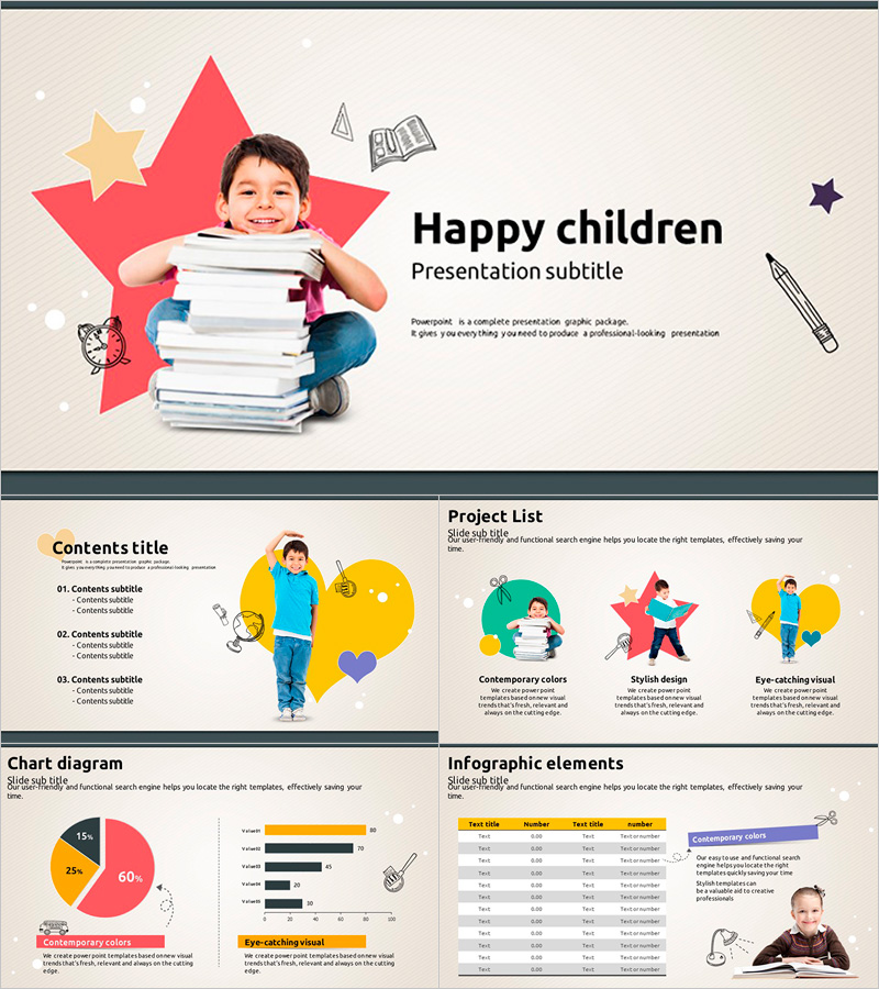 Reading PowerPoint Wide – Bright and Fun Design