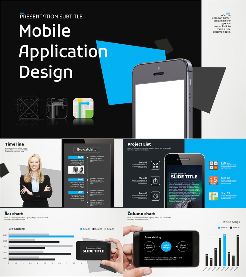 Application PowerPoint Wide Template – Sleek Design and Practicality