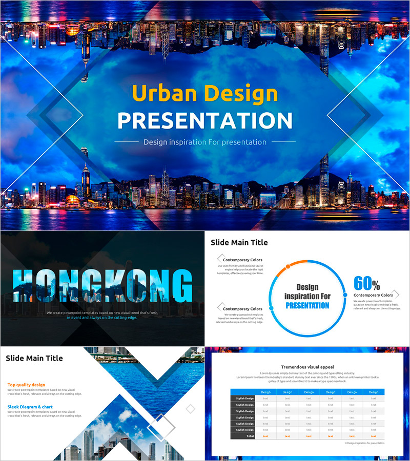 도시 설계 워이드 프레젠테이션 – 세련된 디자인과 기능성