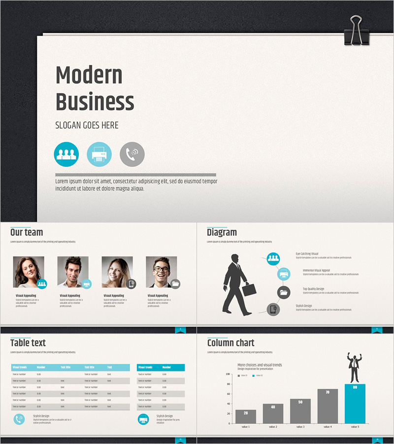 Modern Business Template Wide – Sleek and Stylish Design