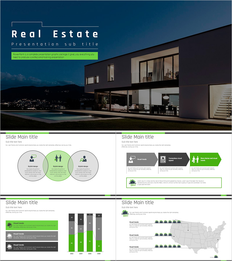 Real Estate Presentation Template – Stylish Design Optimized for Information Delivery