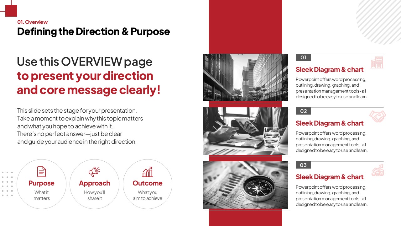 Square Frame General PowerPoint Template – Ideal Structure for Any Topic